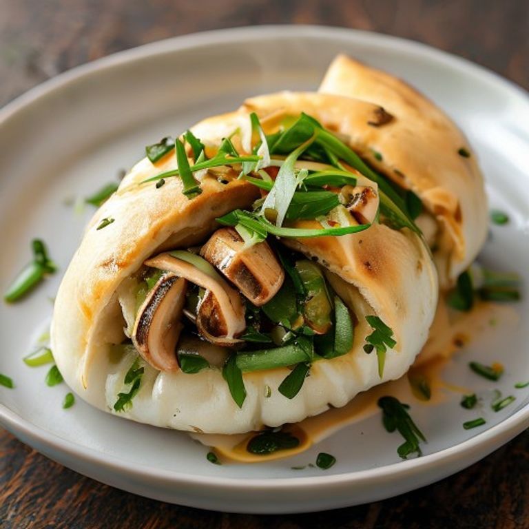 Bun Stuffed with Mushroom & Vegetables
