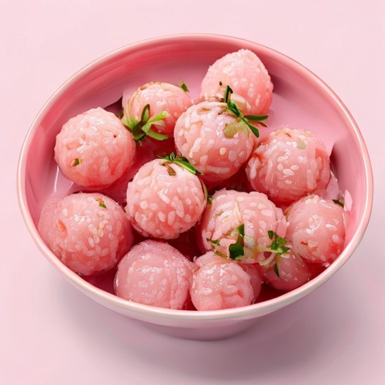 Flower Rice Balls (Strawberry & Sakura)
