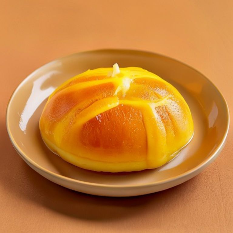 Big Orange Mousse Custard Bun