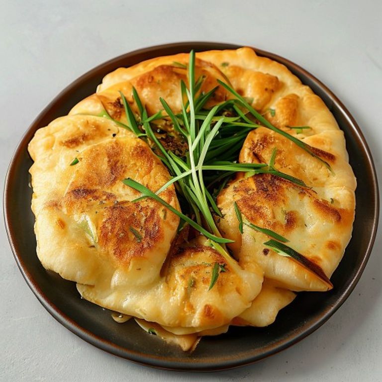 Shanghai-Style Scallion Pancake
